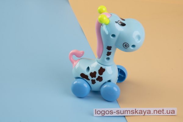 Заводна іграшка “Жирафик на колесиках”